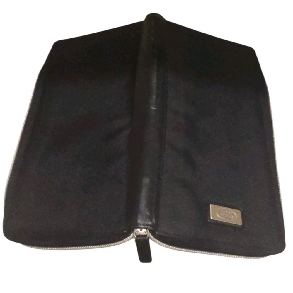 Land Rover Logo Manual Booklet Card Canvas Black Bi Fold  Case 10" X 5"‎  #399 - Picture 4 of 6